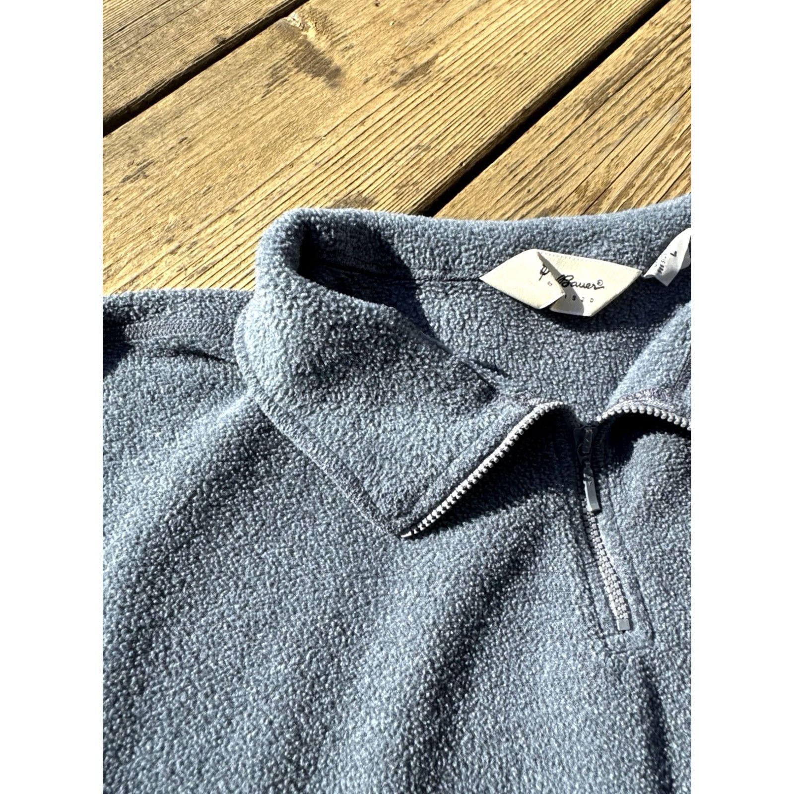 Eddie Bauer VINTAGE Eddie Bauer Sweatshirt Pullover 90s USA Made Gray Men’s L Long Sleeve Zip Fleece Crew Neck Size US L / EU 52-54 / 3 - 5 Thumbnail
