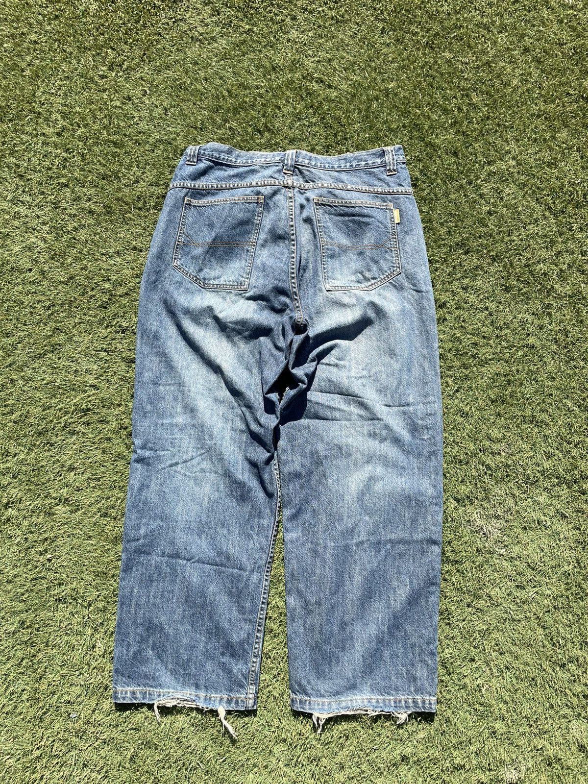 Anchor Blue Vintage 90s anchor denim jeans size 36 x 40 skater wide leg Size US 36 / EU 52 - 6 Thumbnail