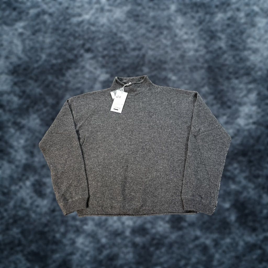 Vintage Antonio Melani Women's Gray Cashmere Mock Neck Sweater Pullover Top M Size M / US 6-8 / IT 42-44 - 1 Thumbnail