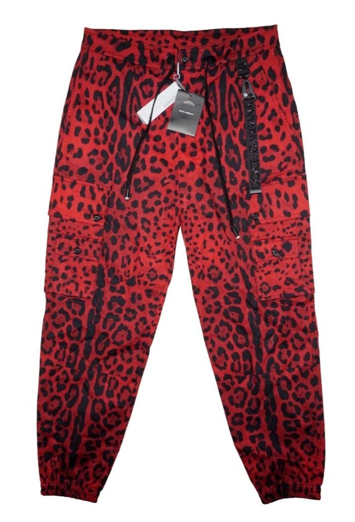 Dolce & Gabbana DOLCE & GABBANA LEOPARD PRINT CARGO PANT Size US 28 / EU 44 - 2 Thumbnail