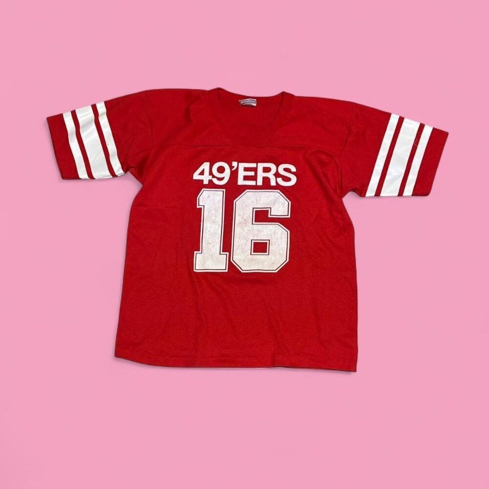 Salem Sportswear Vintage 80s Salem Sportswear San Francisco 49ers Jersey T S Size US M / EU 48-50 / 2 - 1 Thumbnail