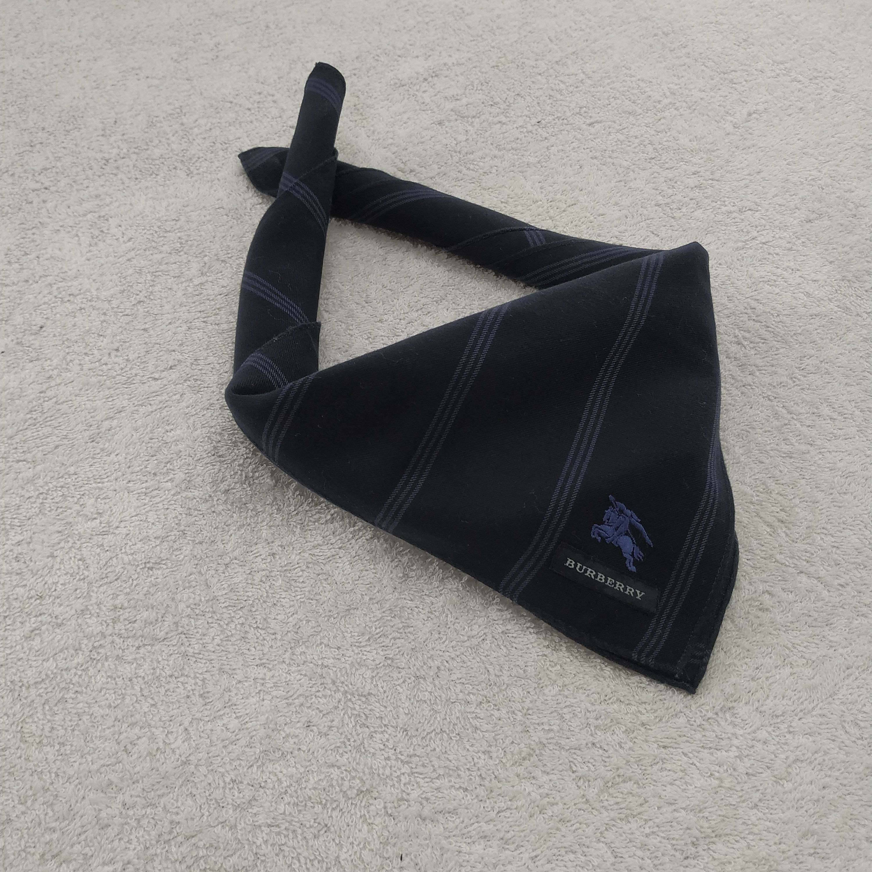Burberry × Vintage Burberry Bandana / Handkerchief / Neckerchief - S009 Size ONE SIZE - 5 Thumbnail