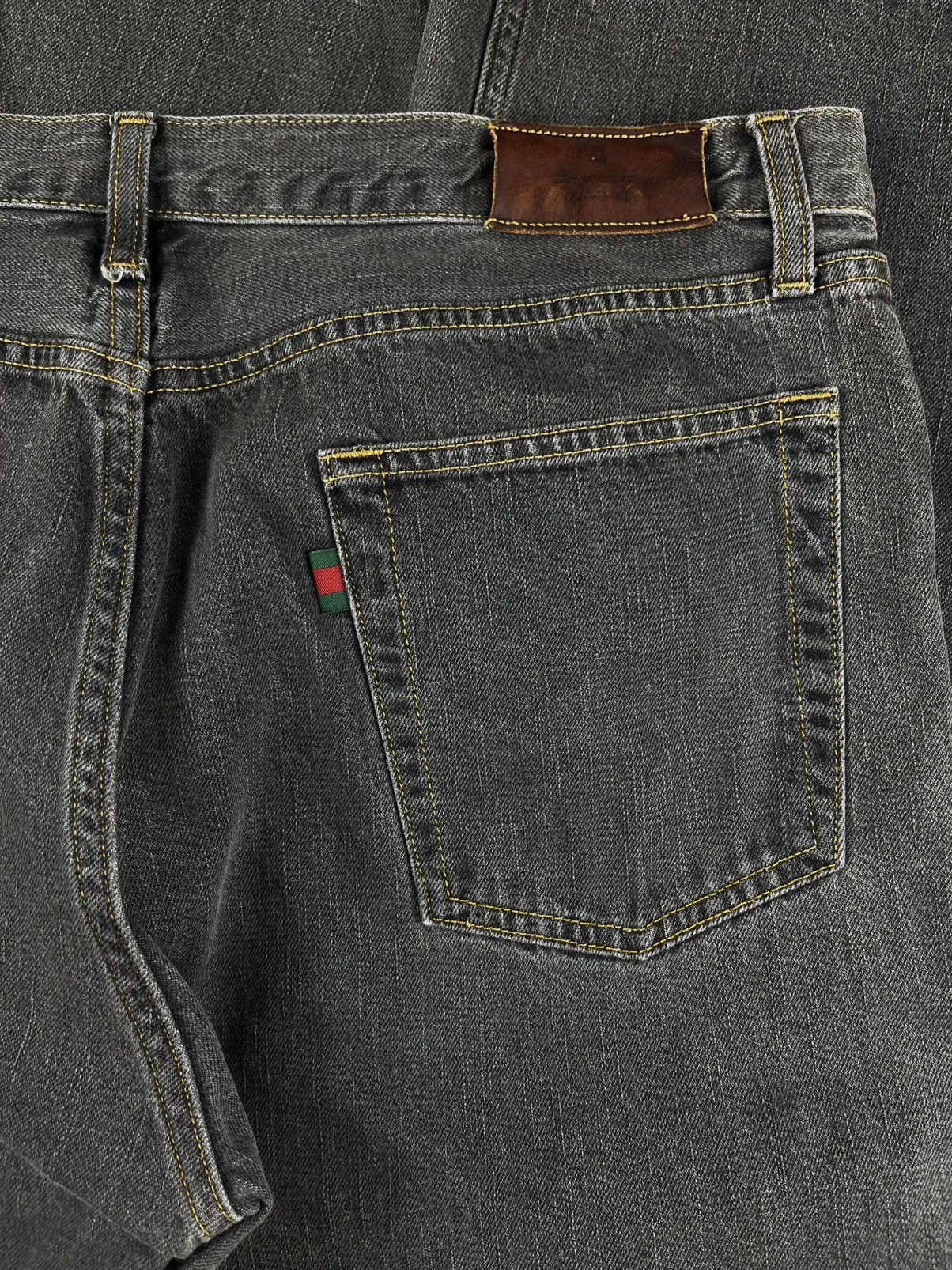 Gucci Gucci Tom Ford Vintage Gray Raw Hem Bootcut Denim Jeans Size US 36 / EU 52 - 4 Thumbnail