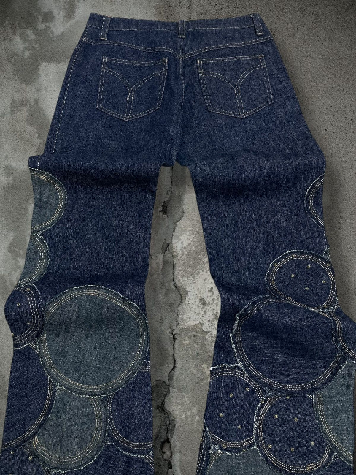 Tornado Mart Vintage Rare Japan Designer Garde Collective Art Patch Denim Size US 28 / EU 44 - 11 Thumbnail