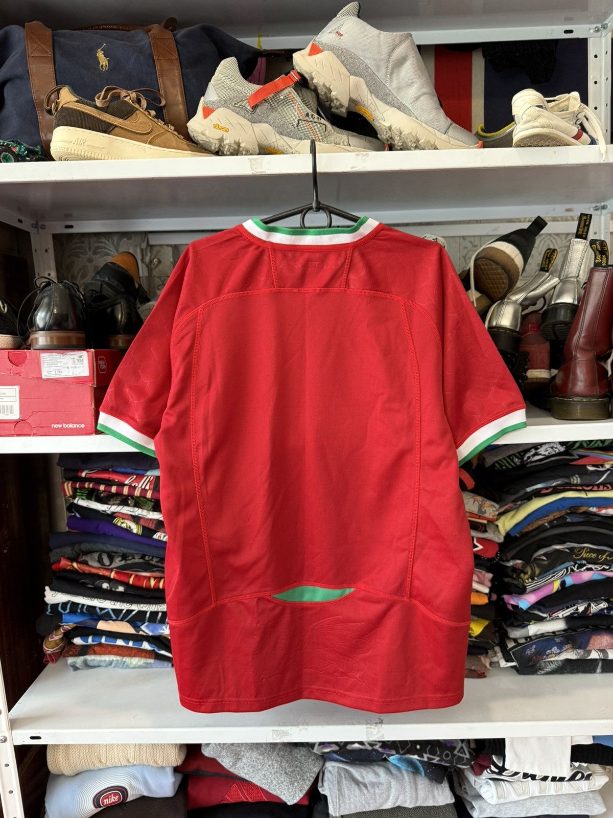 Vintage Wales Rugby Union Home Shirt 2020/2021 - Macron Jersey Red Size US L / EU 52-54 / 3 - 3 Thumbnail