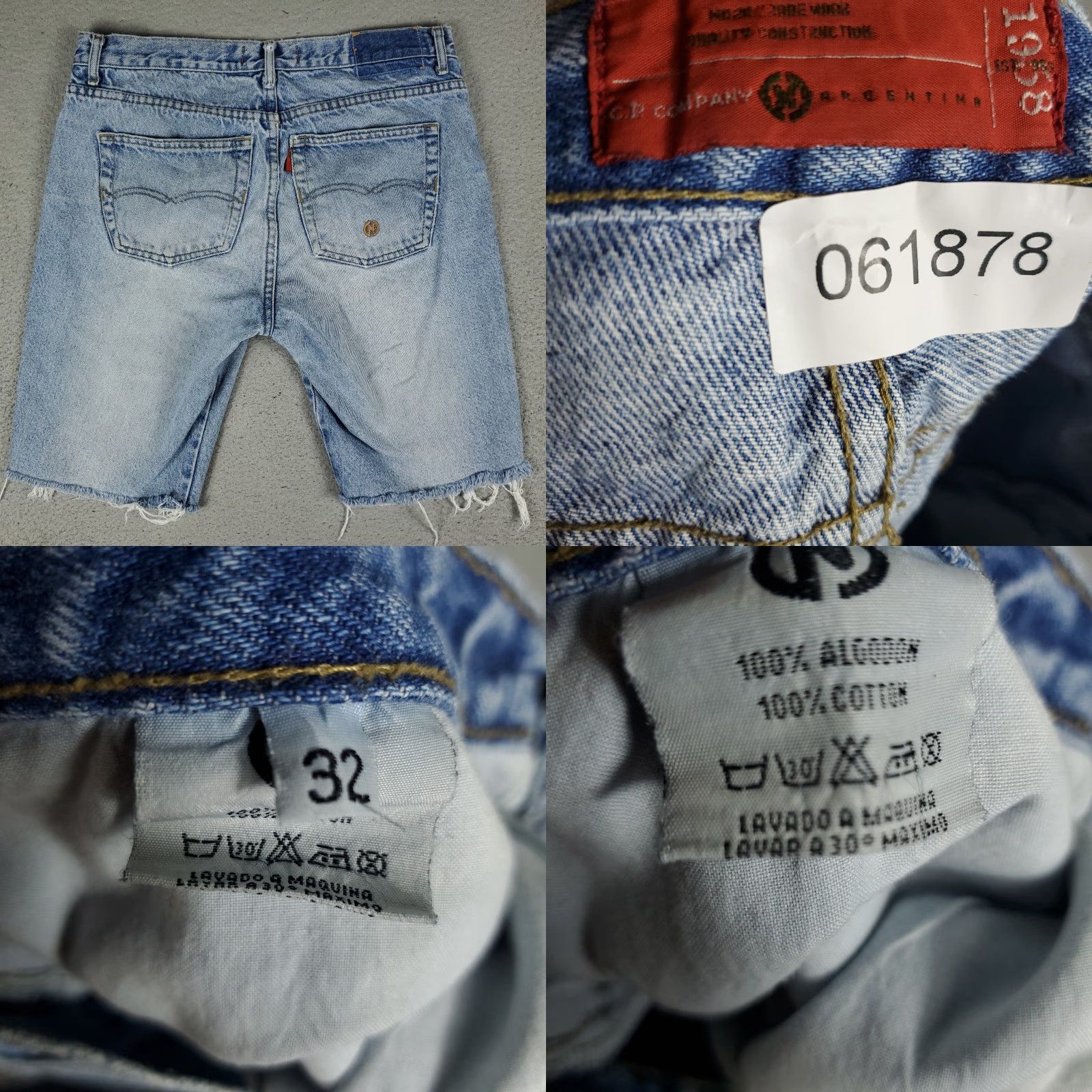 Denime VINTAGE C.P. Company Shorts Mens Bermuda Size 32 Denim Blue Casual Spring Summer Men Size US 32 / EU 48 - 8 Thumbnail