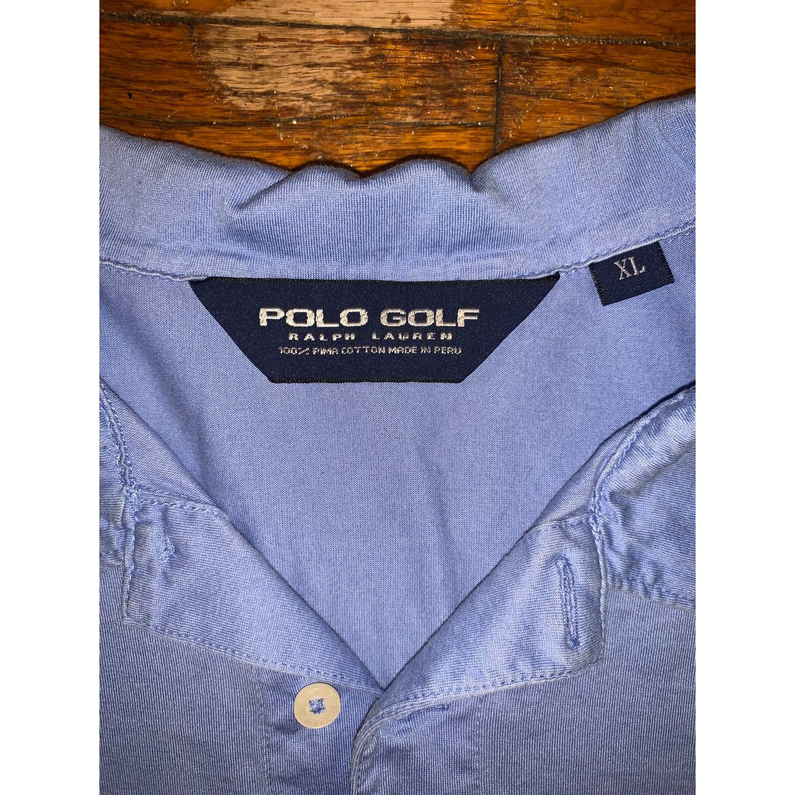 Other × Polo Ralph Lauren × Vintage Polo Golf Ralph Lauren Polo Shirt XL Pima Cotton Blue Pocket Size US XL / EU 56 / 4 - 4 Thumbnail