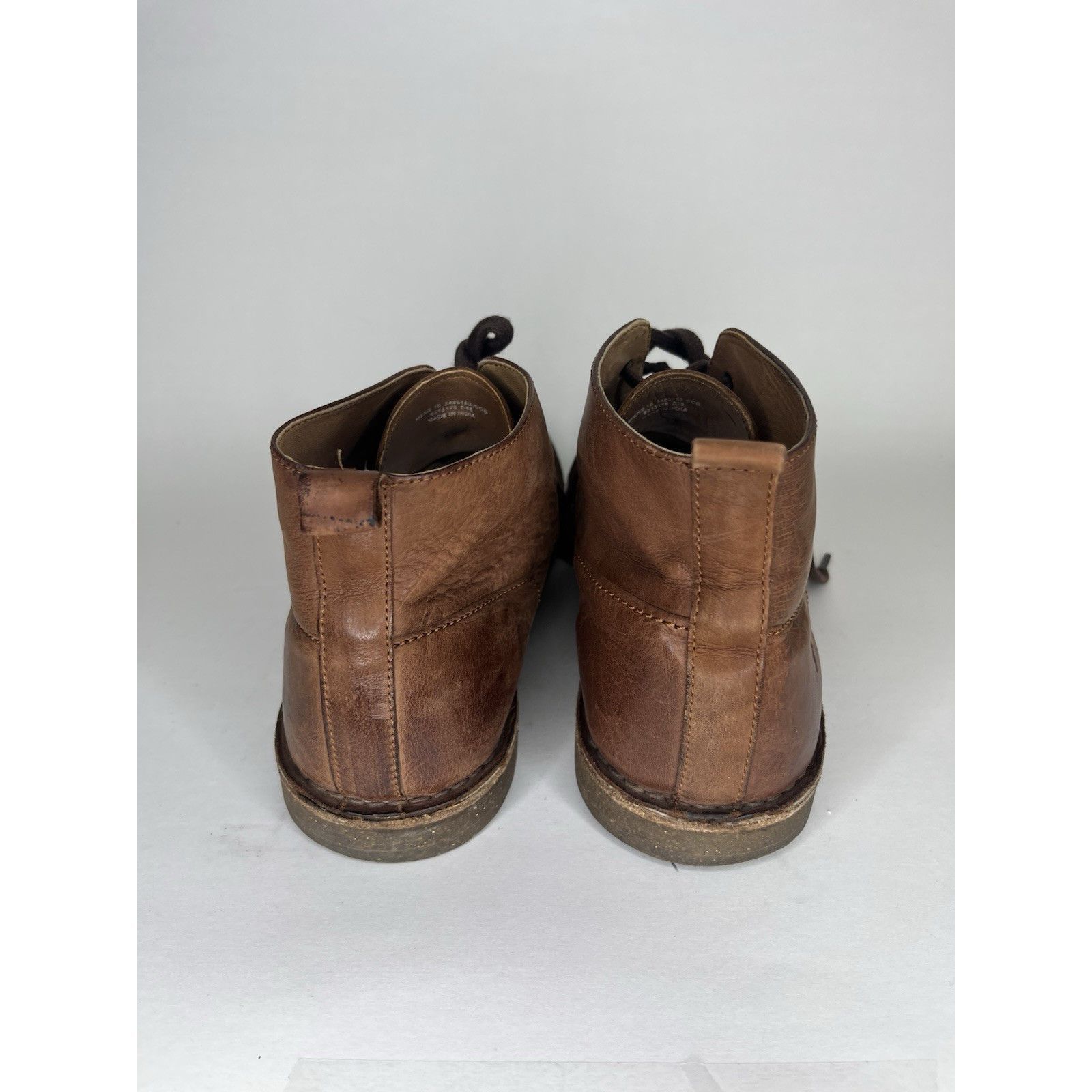 Frye Frye Dark Brown Leather Lace Up Desert Chukka Boots Men Sz 1 Size US 10 / EU 43 - 10 Thumbnail