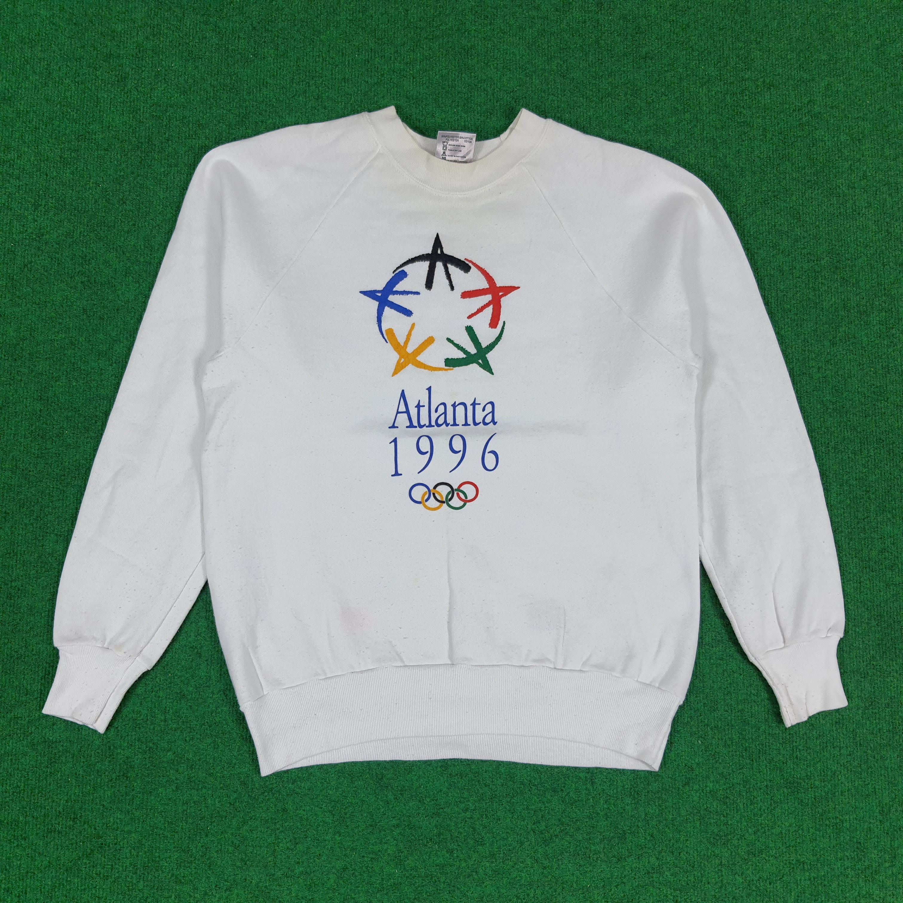 USA Olympics × Vintage Vintage Atlanta 1996 Olympic 90s Sweatshirts Size US S / EU 44-46 / 1 - 1 Thumbnail