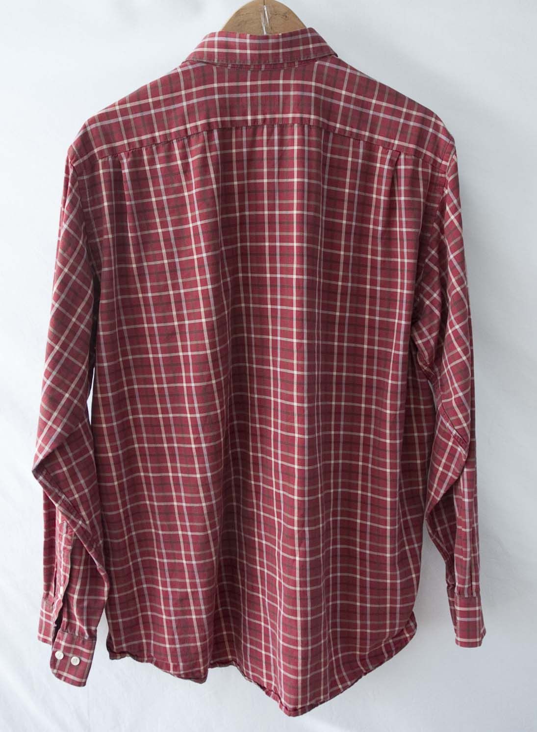 Lacoste Lacoste Shirt Size 42 Red Plaid Flannel Size 42R - 8 Thumbnail