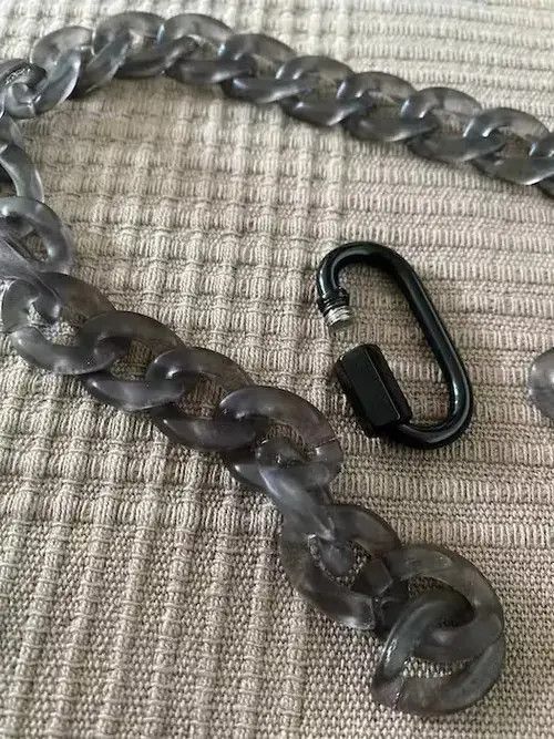 Other Acrylic Black Chain Lock Pendant Necklace Size ONE SIZE - 2 Thumbnail