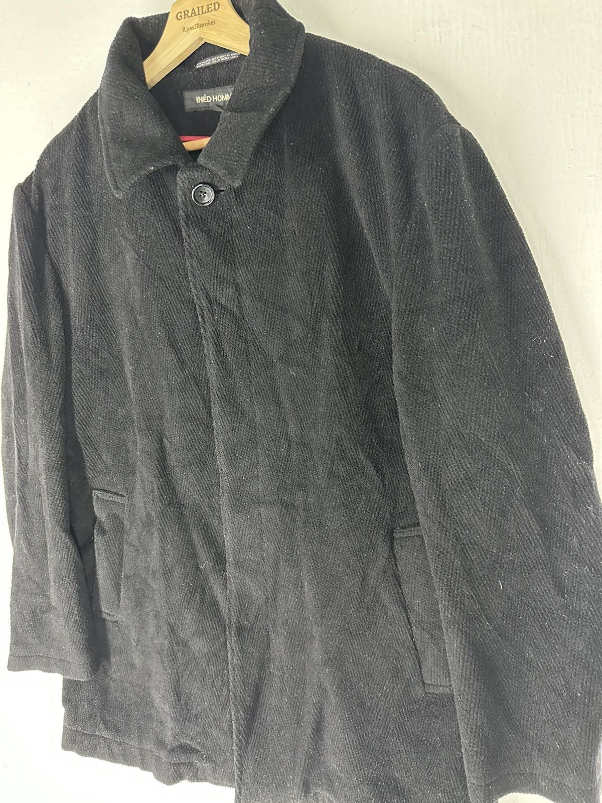 Yohji Yamamoto Ined Homme by Yohji Yamamoto Wool Coat Jacket Size US L / EU 52-54 / 3 - 2 Thumbnail