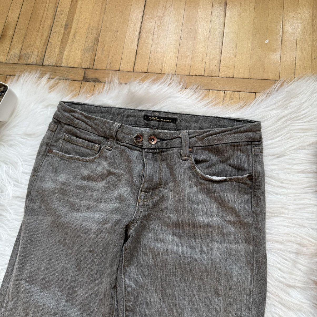 If Six Was Nine 📌 Vintage Y2K Anoname Flare Bootcut Low Rise LGB Jeans Size 30" / US 8 / IT 44 - 9 Thumbnail