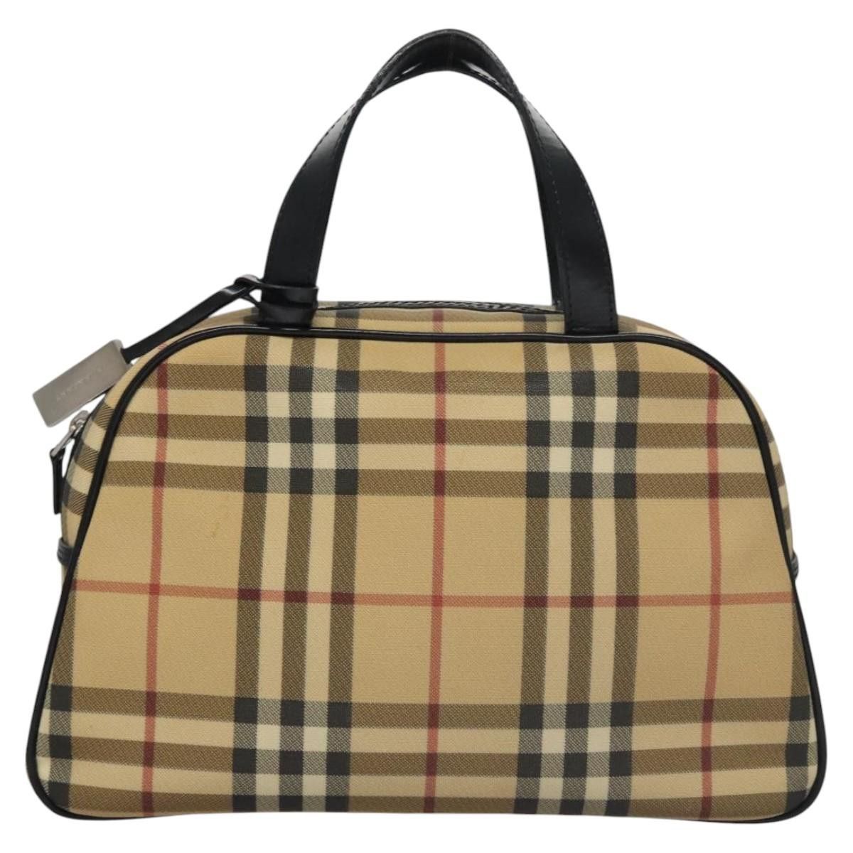Burberry Nova Check Beige Canvas Handbag (Pre-Owned) Size ONE SIZE - 1 Thumbnail