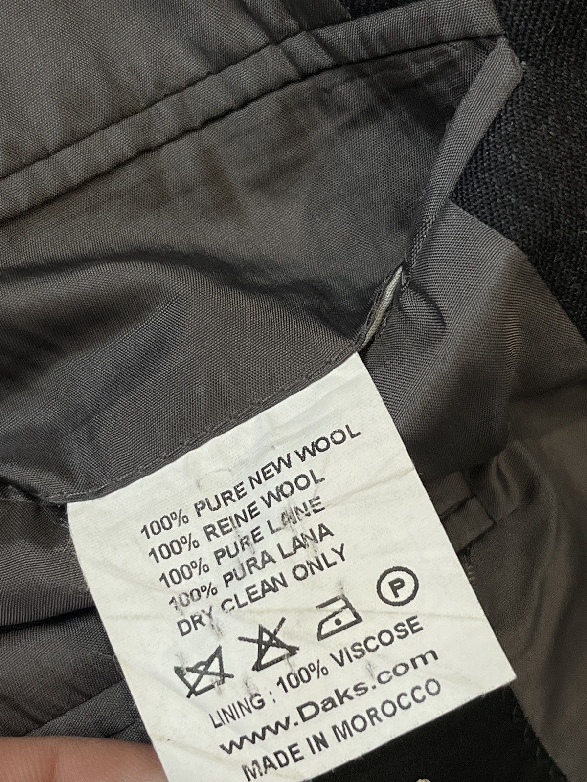 DAKS DAKS London Gray 2-Piece Suit - 100% Pure New Wool Size 38R Size 38R - 14 Thumbnail