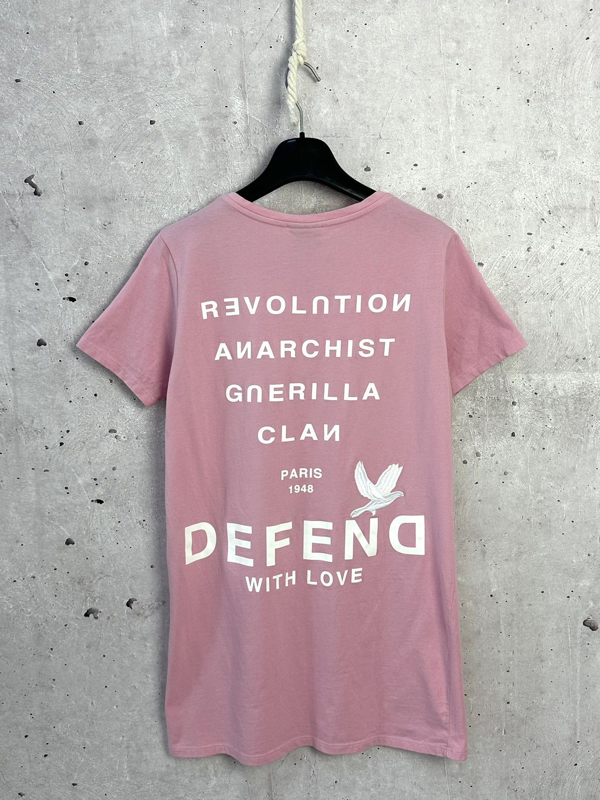 DEFEND PARIS Defend Paris Printed Pink Short Sleeve T-shirt Size US XS / EU 42 / 0 - 1 Thumbnail