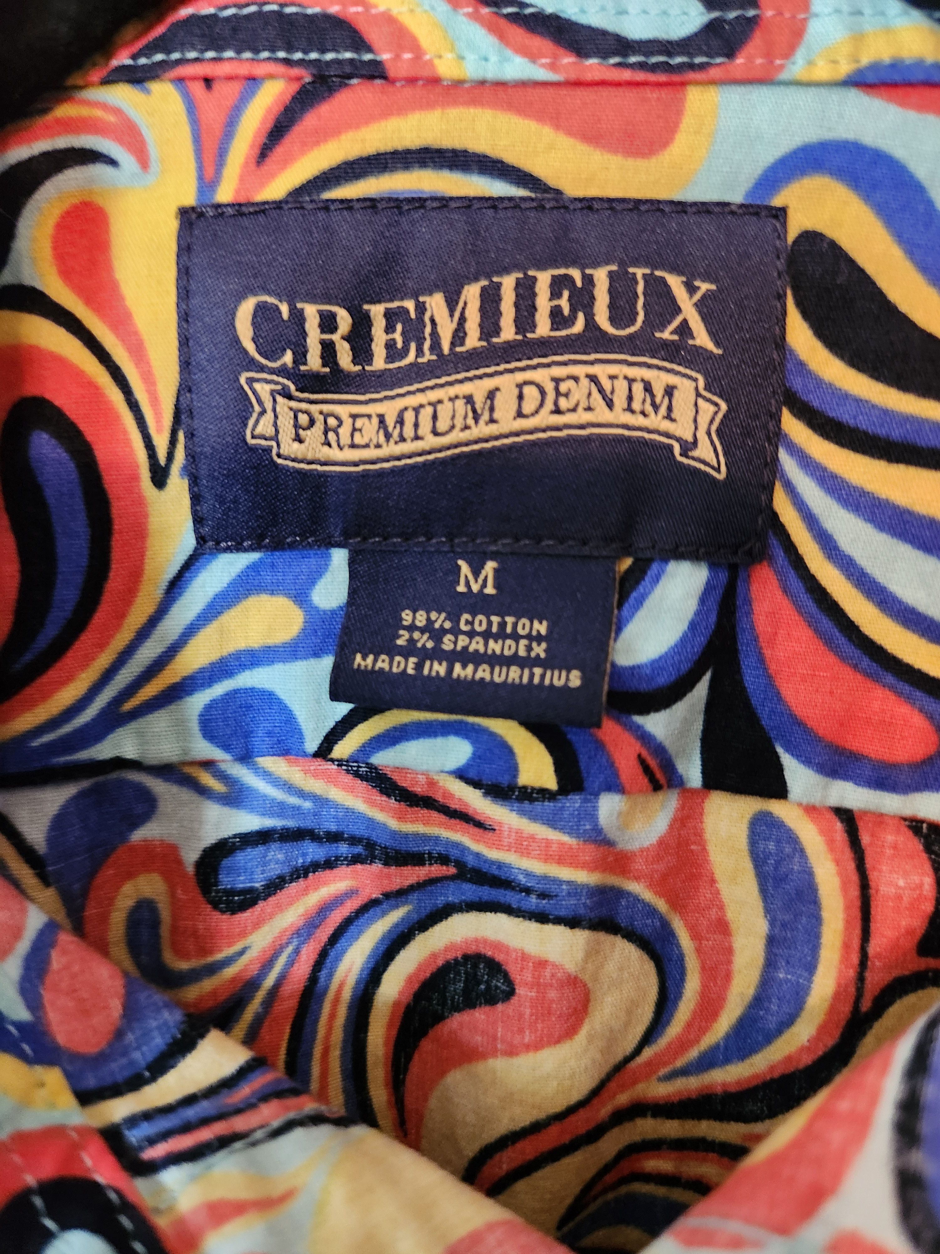 Daniel Cremieux NWOT Men's Paisley Button Front Short Sleeve Shirt Size US M / EU 48-50 / 2 - 3 Thumbnail