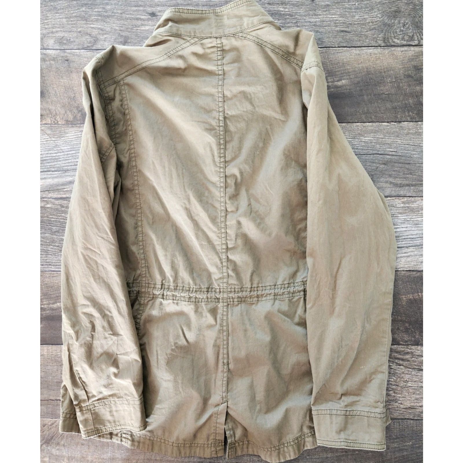 Vintage VINTAGE L.L.Bean Chore Jacket Womens XL Long Sleeve Green Outdoor Zip And Snap Lightweight Coat Regular Fit Size XL / US 12-14 / IT 48-50 - 2 Thumbnail