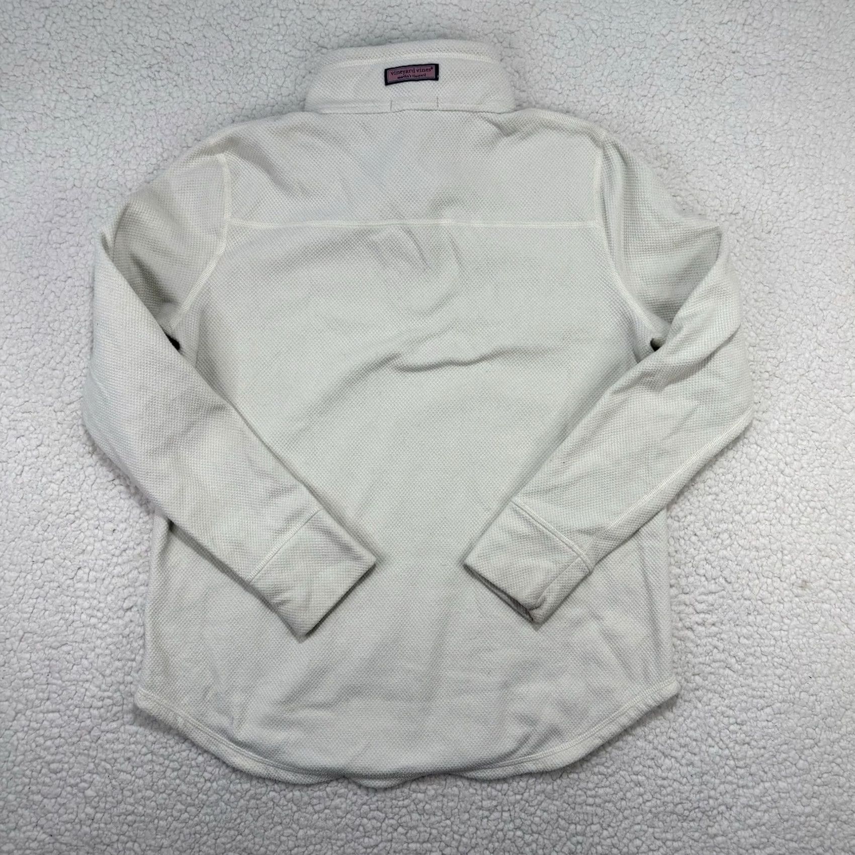 Vineyard Vines Vineyard Vines Sweatshirt Womens Small Quarter Zip White Preppy Beach Coastal Size S / US 4 / IT 40 - 7 Thumbnail