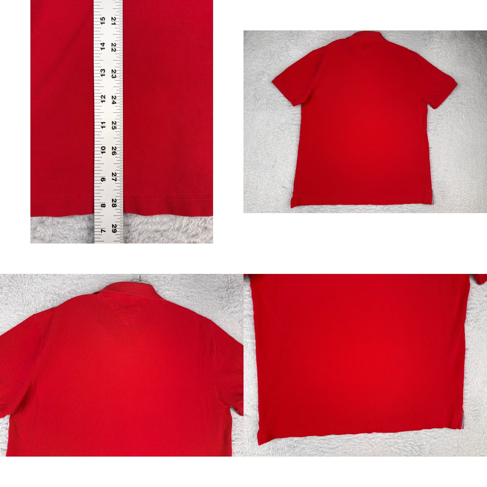 Tommy Hilfiger Tommy Hilfiger Polo Shirt Men XL Red Cotton Slim Fit Short Sleeve Golf Modern Sports Shirt Size US XL / EU 56 / 4 - 9 Thumbnail