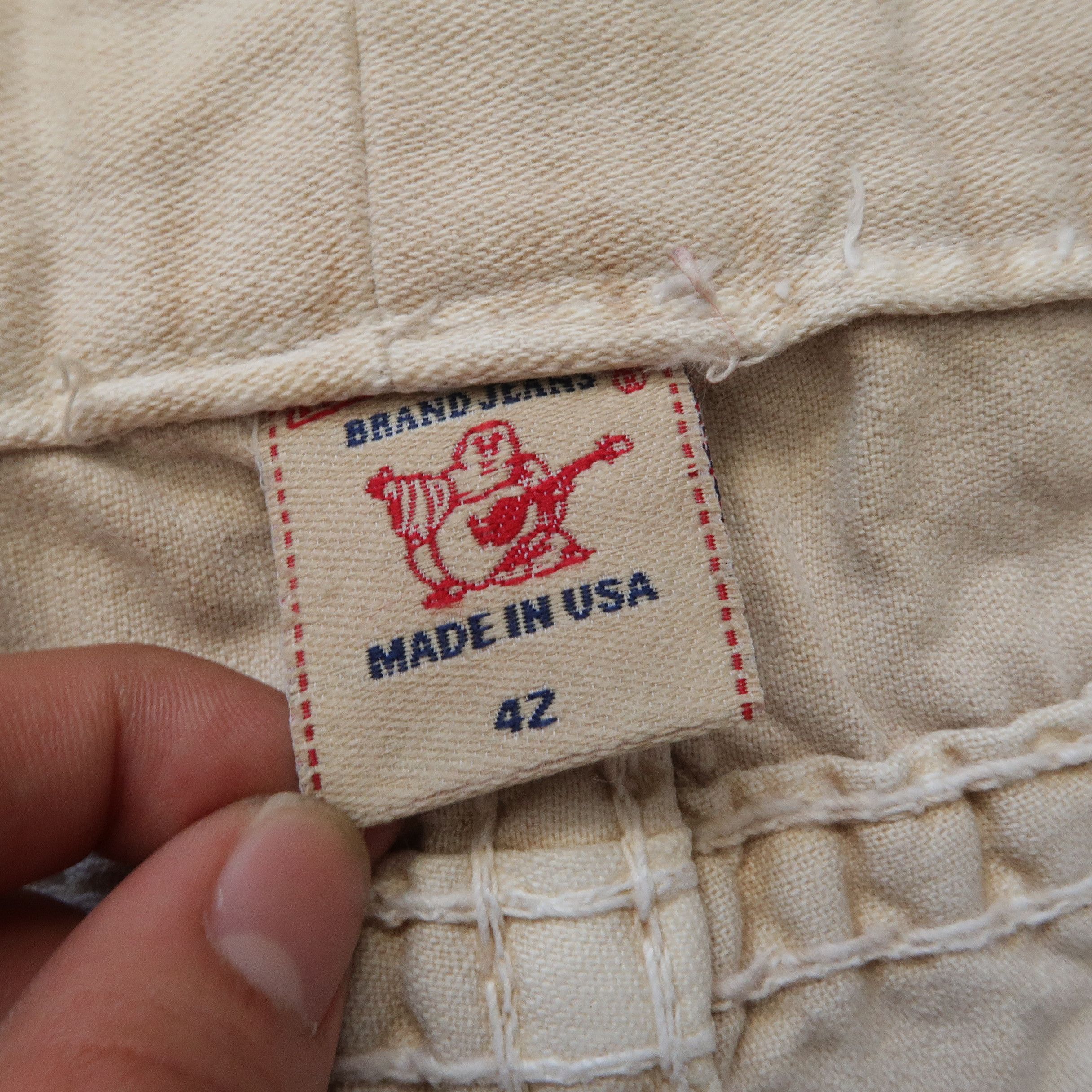 True Religion Vintage True Religion Ricky Super T Broken White Sz 42 Size US 42 / EU 58 - 7 Thumbnail