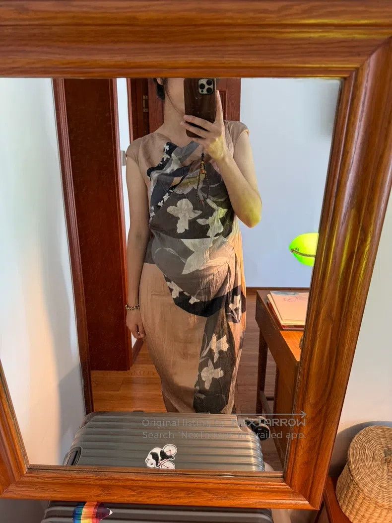 Dries Van Noten Dries Van Noten size:36 Silk Printed Dress Size S / US 4 / IT 40 - 9 Thumbnail