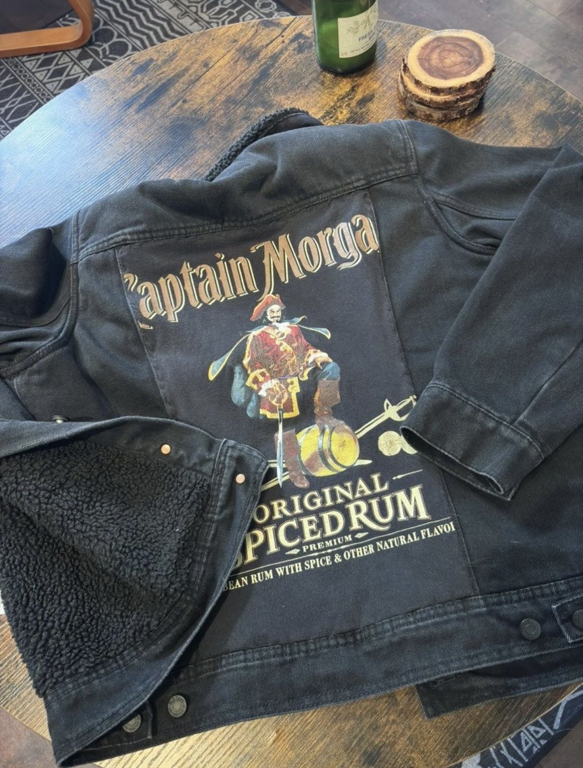 Handmade × Vintage Custom one of one (1 of 1) fleece lined denim jacket Size US S / EU 44-46 / 1 - 1 Thumbnail