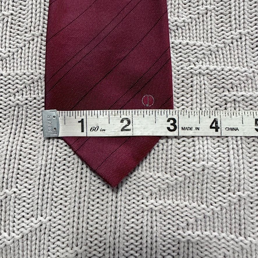 Vintage Vintage Dunhill maroon striped silkt tie Size ONE SIZE - 7 Thumbnail