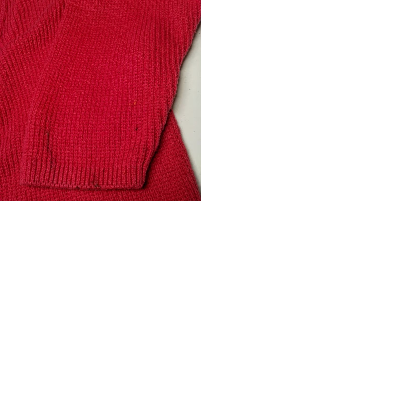 Vintage VINTAGE L.L. Bean Cardigan Sweater Small Red Cotton Ribbed Knit V Neck USA Made Womens Size S / US 4 / IT 40 - 9 Thumbnail