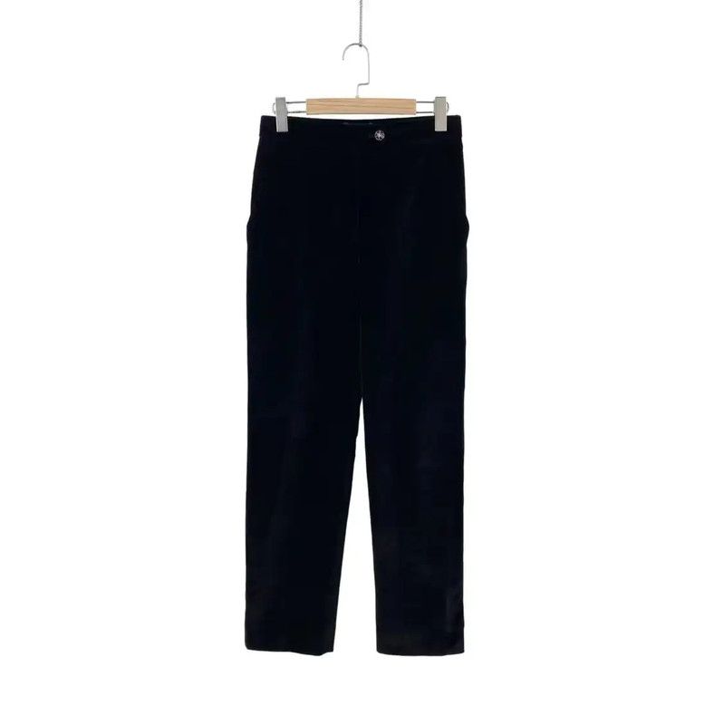 Chanel Chanel Black Cotton Casual Pants 0089 Size 26" / US 2 / IT 38 - 1 Thumbnail