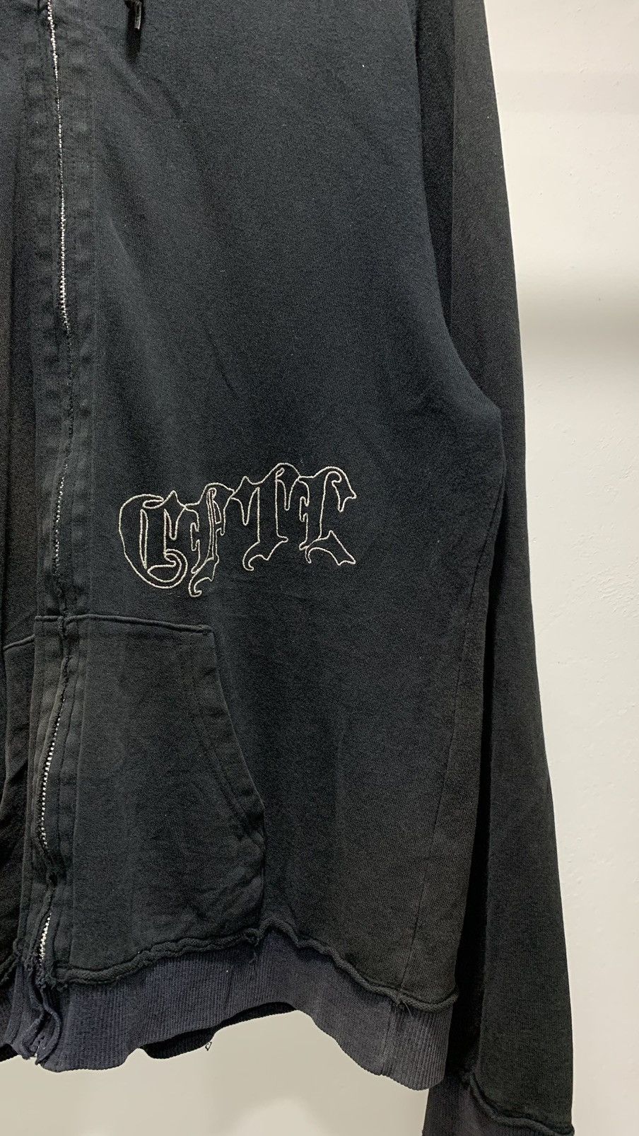 Japanese Brand Nicely Faded CFTL Limited Edition Zip Up Hoodie Skull Size US L / EU 52-54 / 3 - 9 Thumbnail