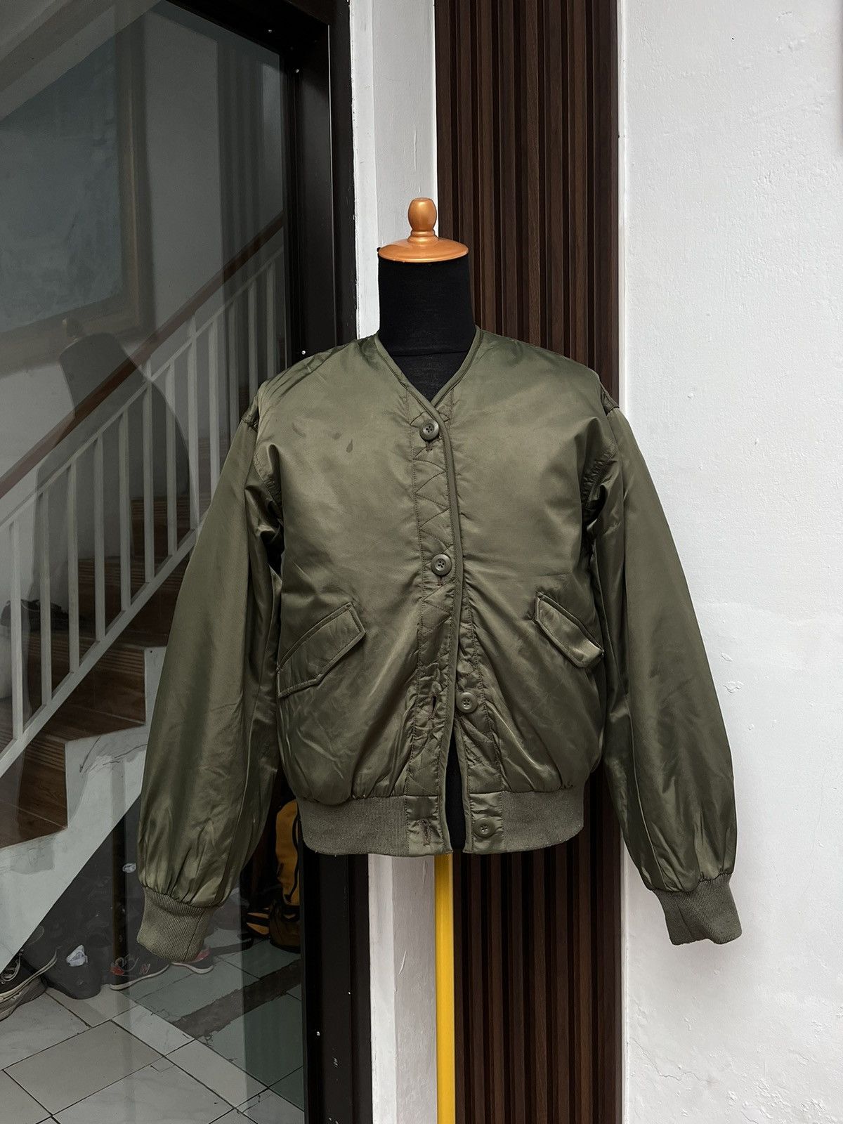 GOA RARE ✨ 2000S G.O.A Bomber Jacket Collarless Revesible Size US M / EU 48-50 / 2 - 3 Thumbnail