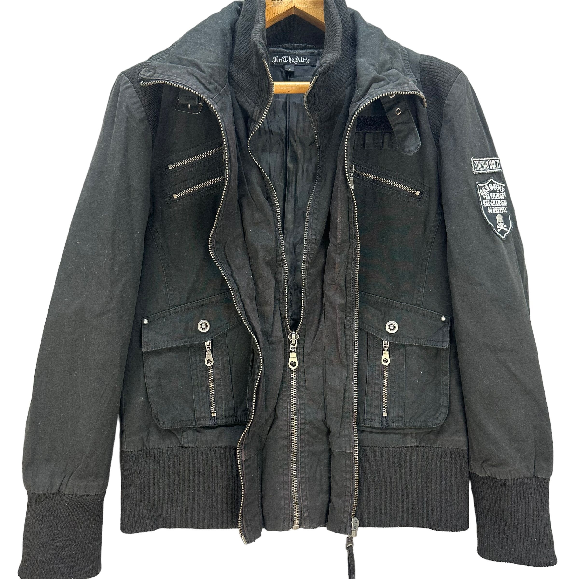 In The Attic IN THE ATTIC MULTIZIP POCKET BIG LOGO RIOT JACKET #8708-021 Size US L / EU 52-54 / 3 - 7 Thumbnail