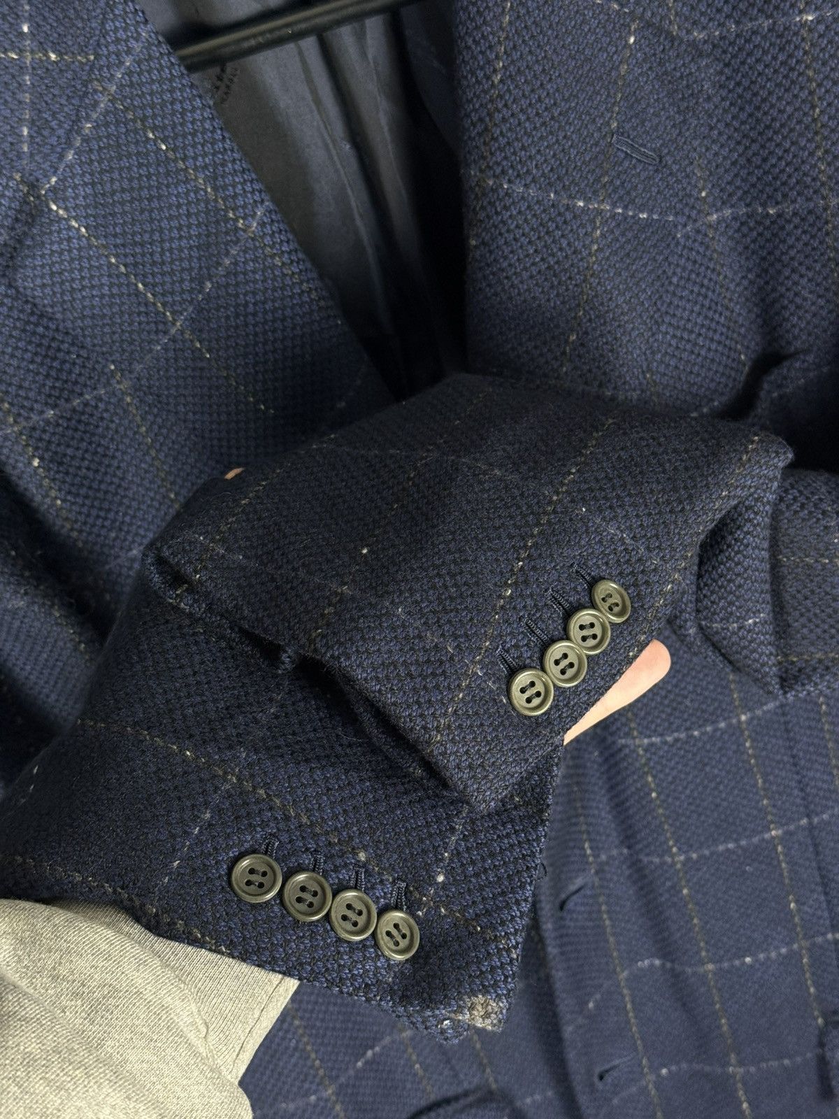 Kiton Kiton Napoli Trois Pommes Blazer 100% Cashmere Blazer Jacket Size 52R - 20 Thumbnail