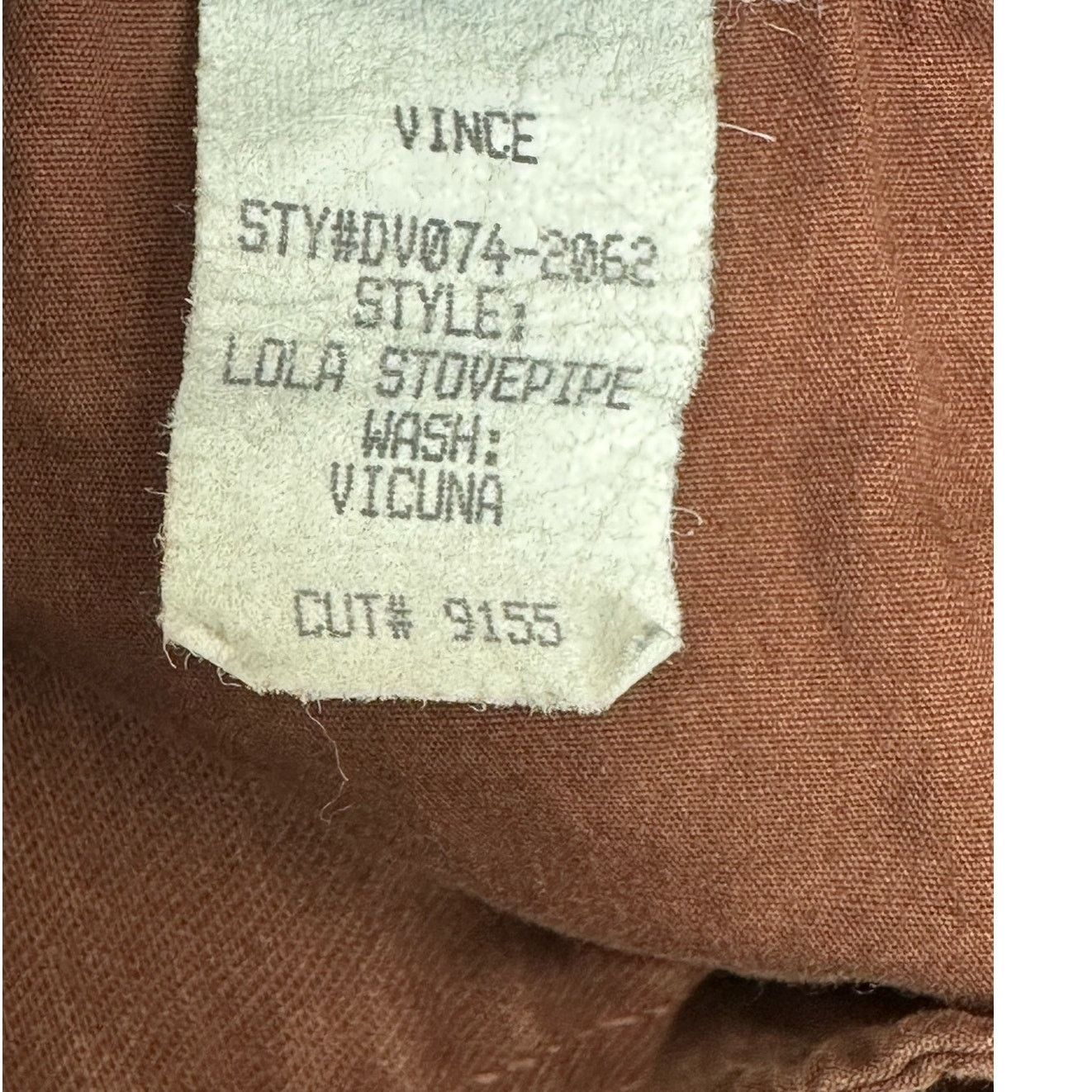 Vince Vince. Lola Stonepipe coated brown skinny jeans size 27 Size 27" / US 4 / IT 40 - 6 Thumbnail