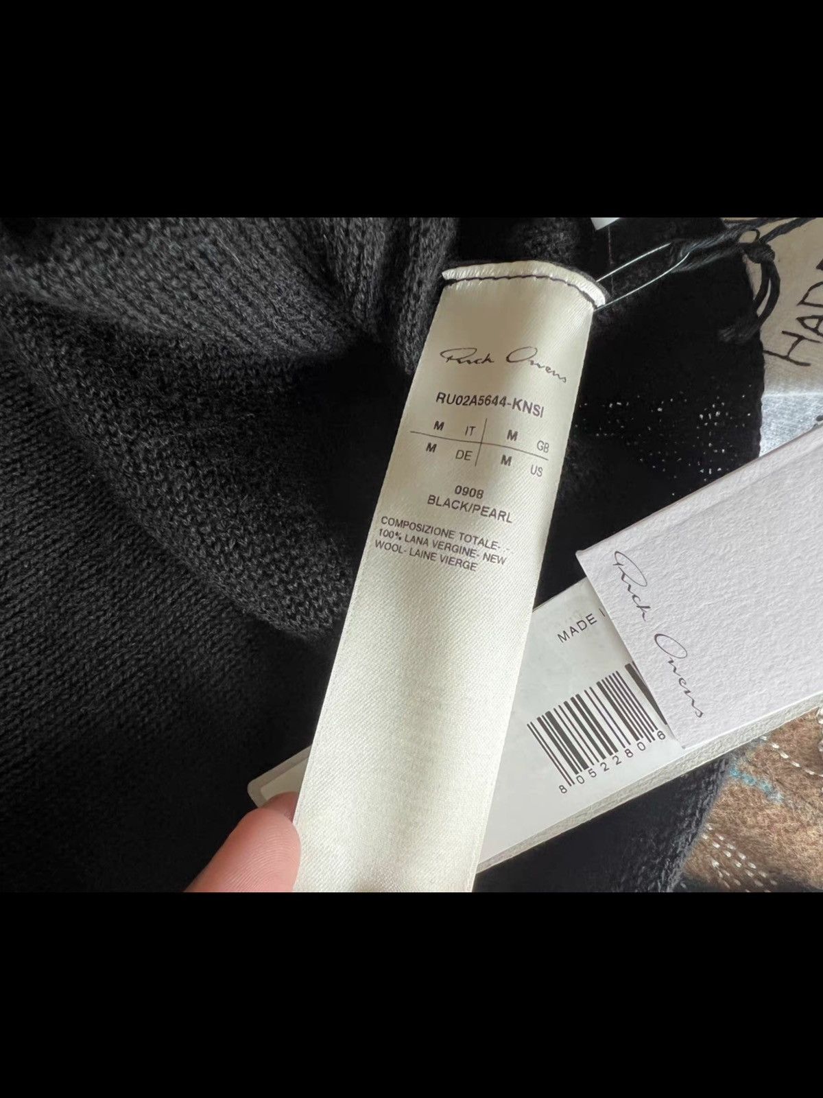 Rick Owens Rick owens long sleeve wool tee Size US M / EU 48-50 / 2 - 5 Thumbnail
