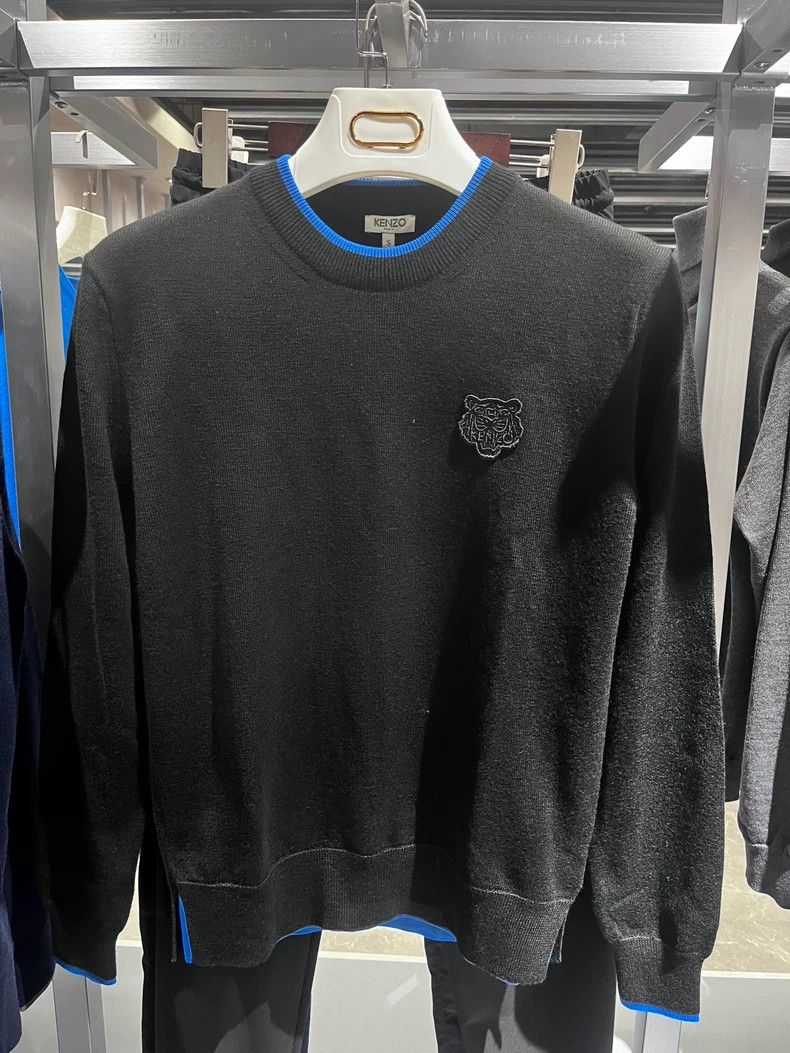 Kenzo KENZO Men's Tiger Emblem Sweater - dmc Size US M / EU 48-50 / 2 - 1 Thumbnail