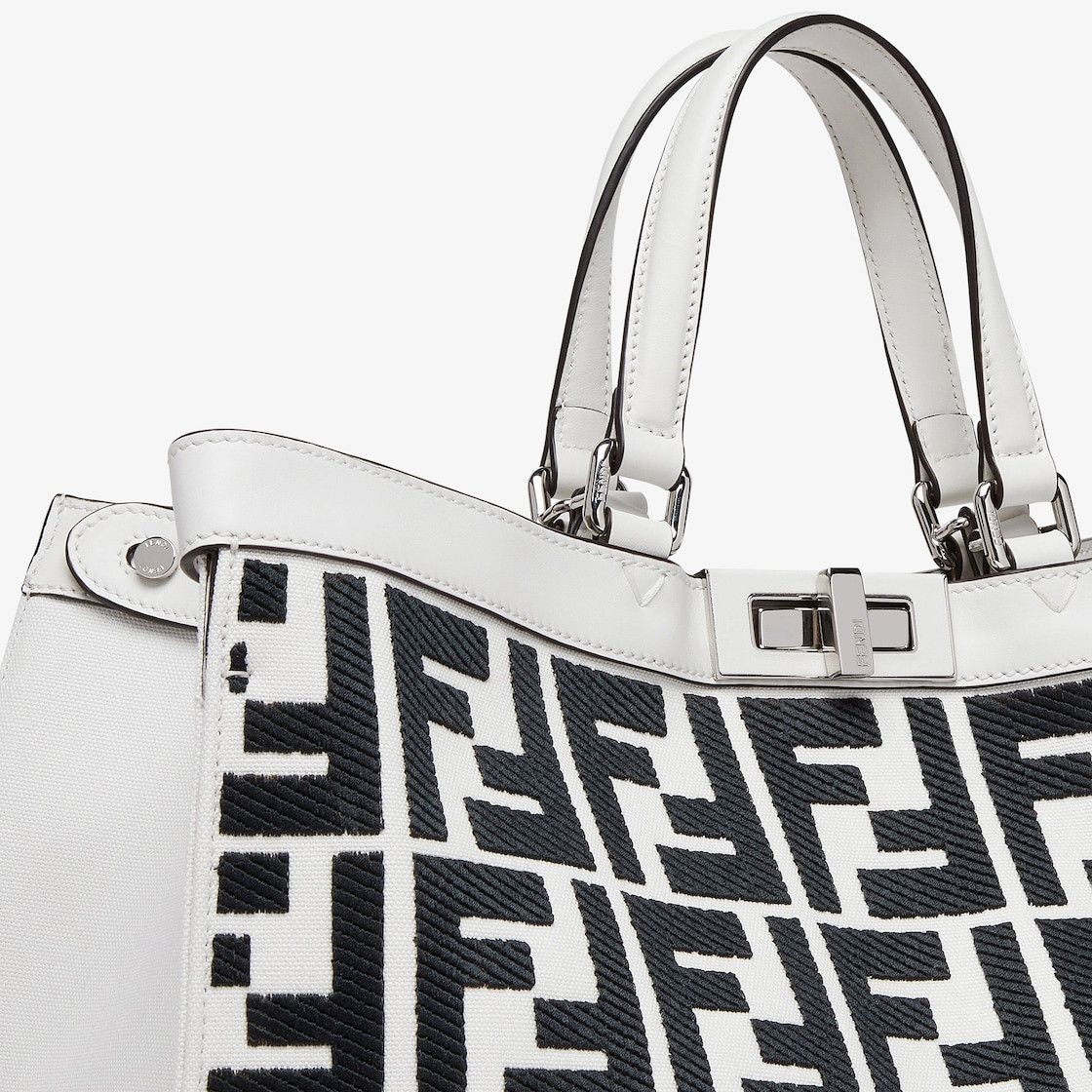 Fendi o1s1wg111224 Size: OS / X-Tote Bag in Black & White Size ONE SIZE - 5 Thumbnail