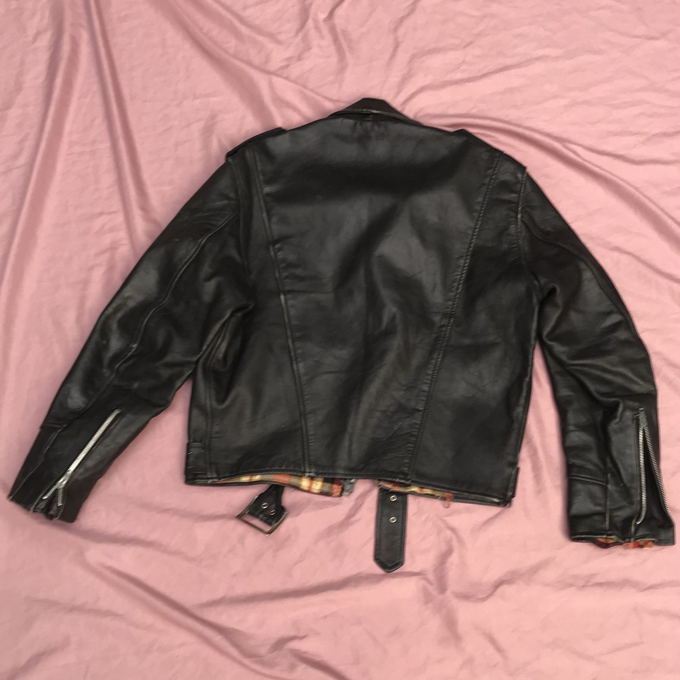 Other BRIMACO ANTIQUE 60s LEATHER PERFECTO JACKET Size US S / EU 44-46 / 1 - 12 Thumbnail