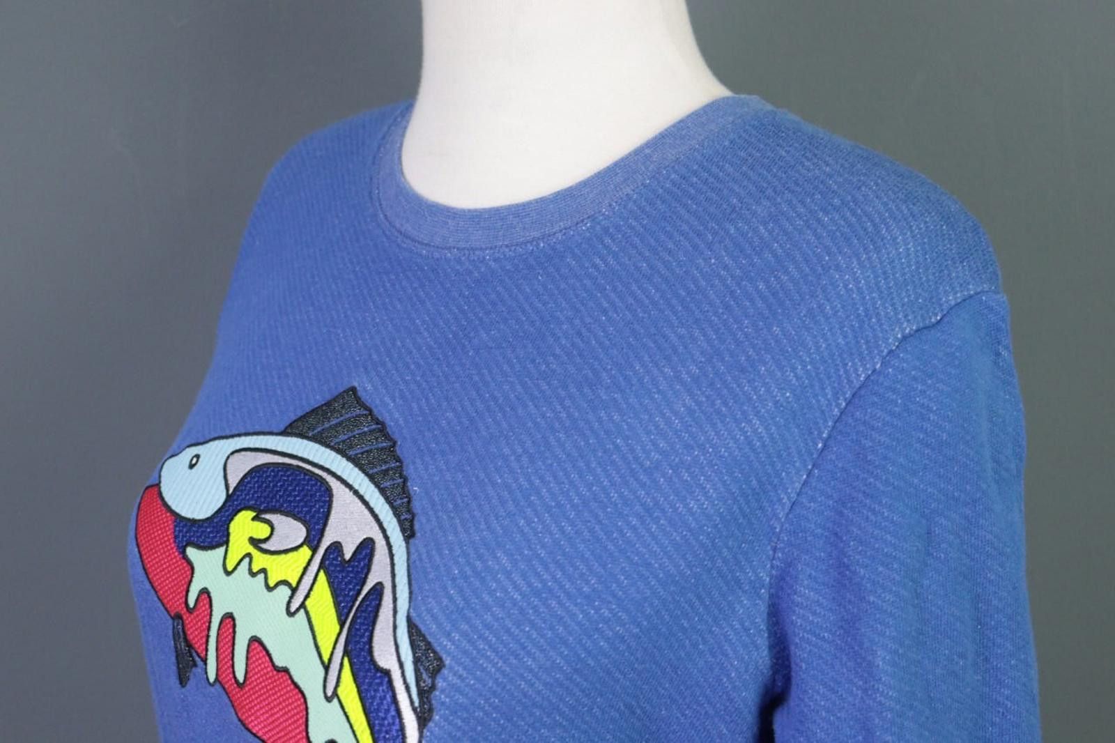 Kenzo Kenzo Paris Blue Animals Printed Sweater Sweatshirt Size L Size L / US 10 / IT 46 - 8 Thumbnail