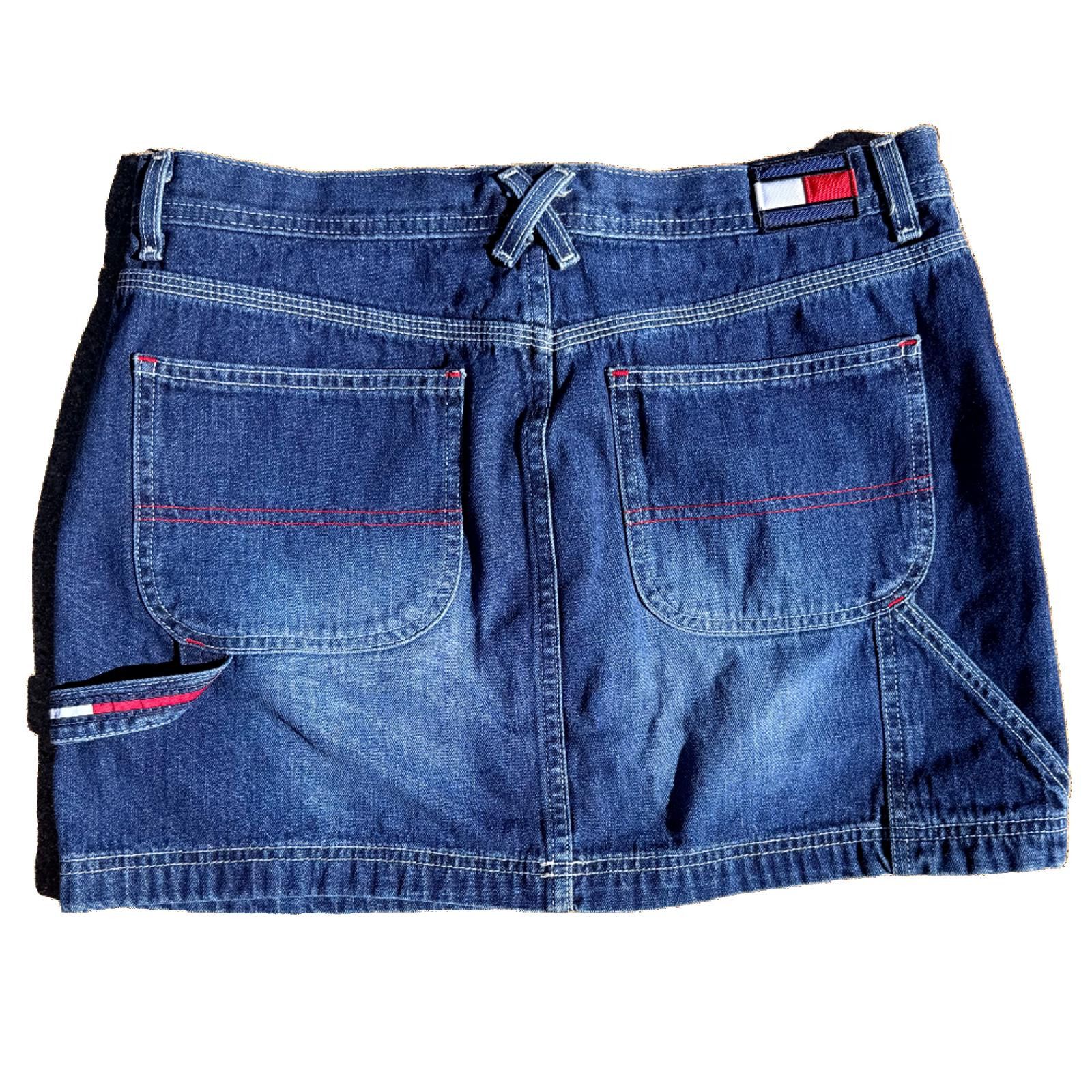 Tommy Hilfiger Tommy Jeans Denim Mini Skirt (Y2K Carpenter Style) Size 36" / US 14 / IT 50 - 1 Thumbnail