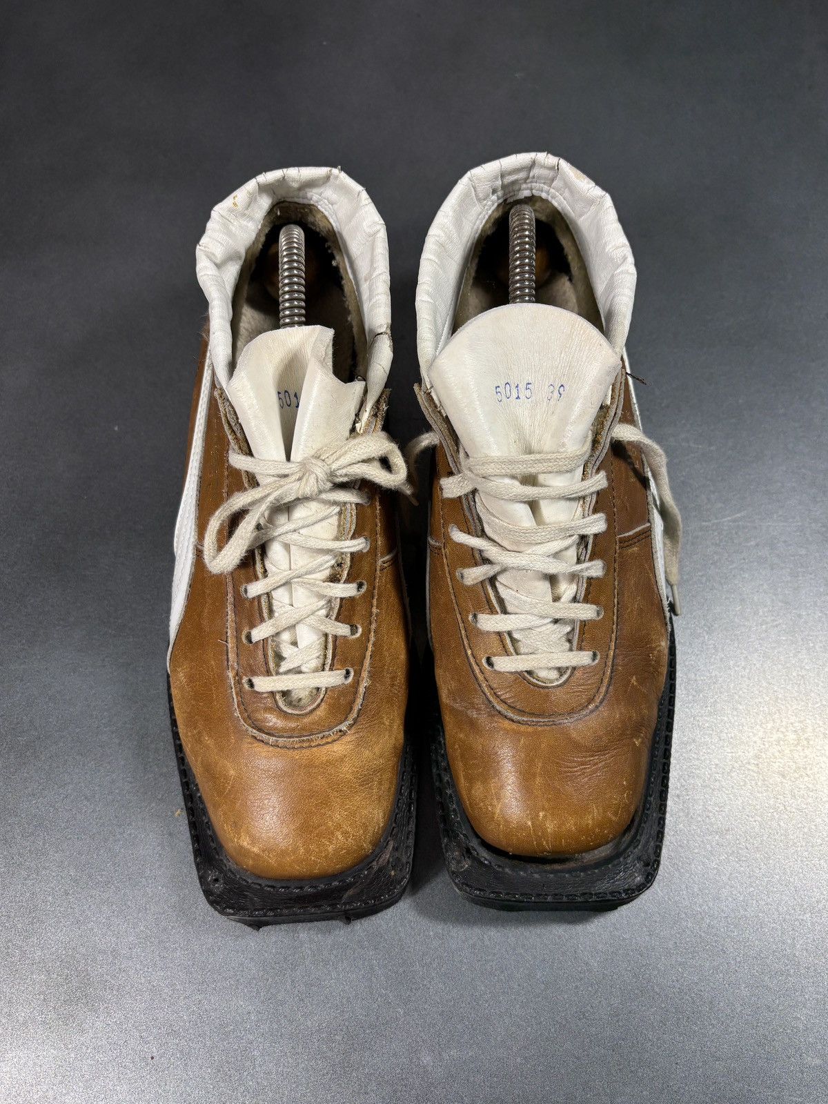 Puma 1970s Puma Loipe Boots Cross Country Ski Vintage Leather Size US 9 / IT 39 - 6 Thumbnail