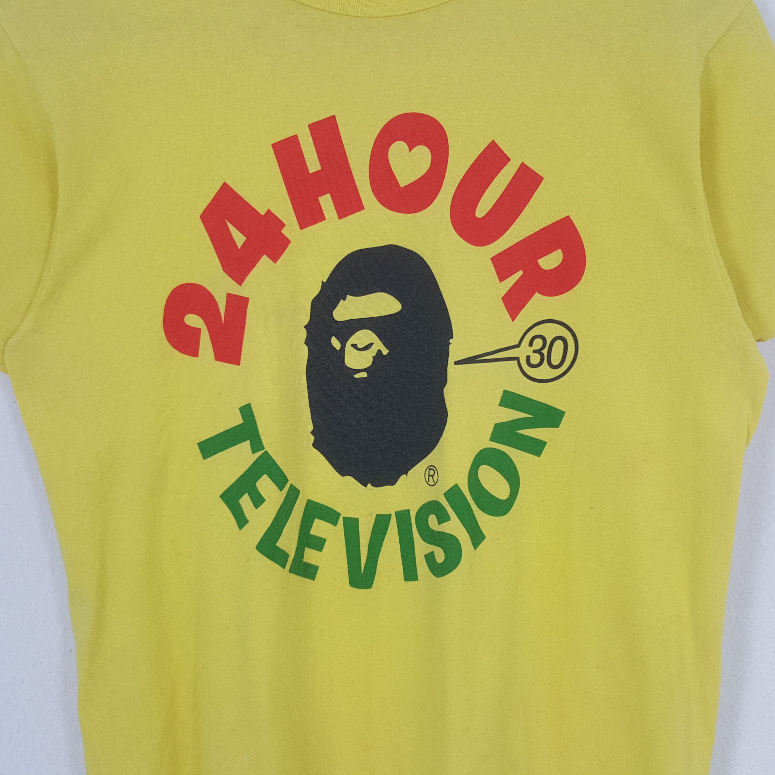 Japanese Brand Vintage 24 Hour Television X Bape Style Japan Tshirt C285N40 Size US S / EU 44-46 / 1 - 2 Thumbnail