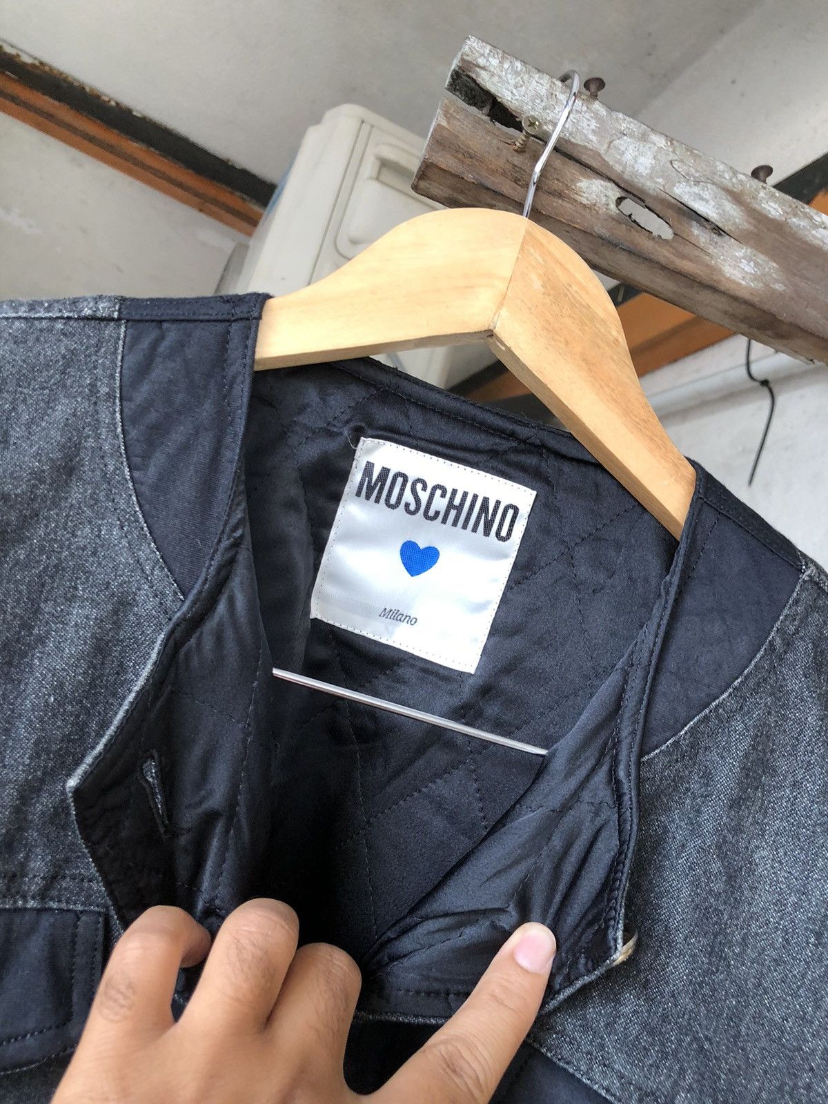 Moschino Vintage Moschino Milano Denim Jacket Size M / US 6-8 / IT 42-44 - 14 Thumbnail