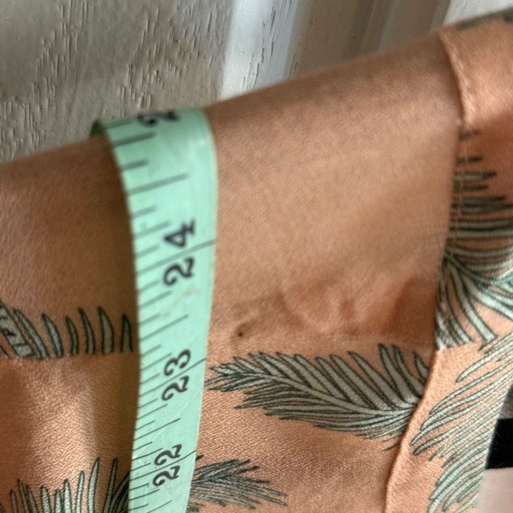 Chaser Brand Women's Chaser Blouse, Size S, Peach and Green Size S / US 4 / IT 40 - 7 Thumbnail