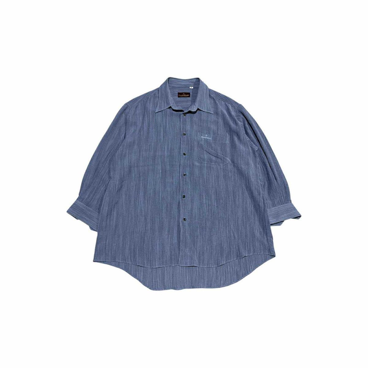 Other 🔥Japanese Vintage Pleats Shirt Long Sleeve Size US L / EU 52-54 / 3 - 1 Thumbnail