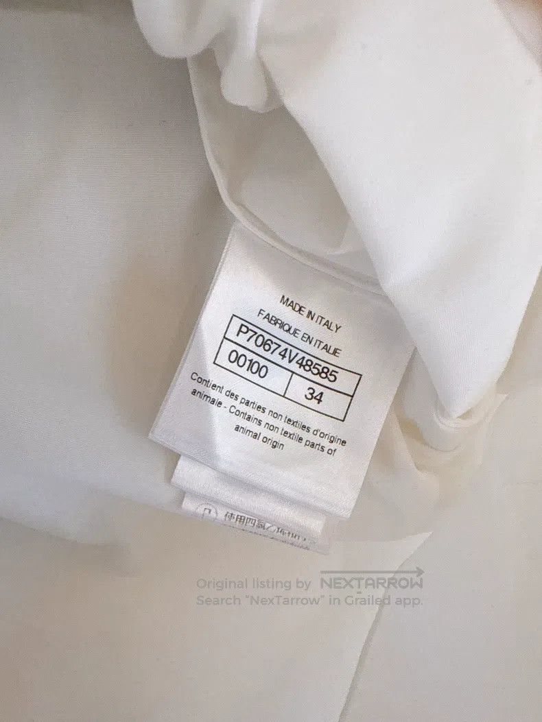 Chanel Chanel 21S Spring and Summer Pearl Chain Short-sleeved Shi Size XXS / US 00 / IT 34 - 7 Thumbnail
