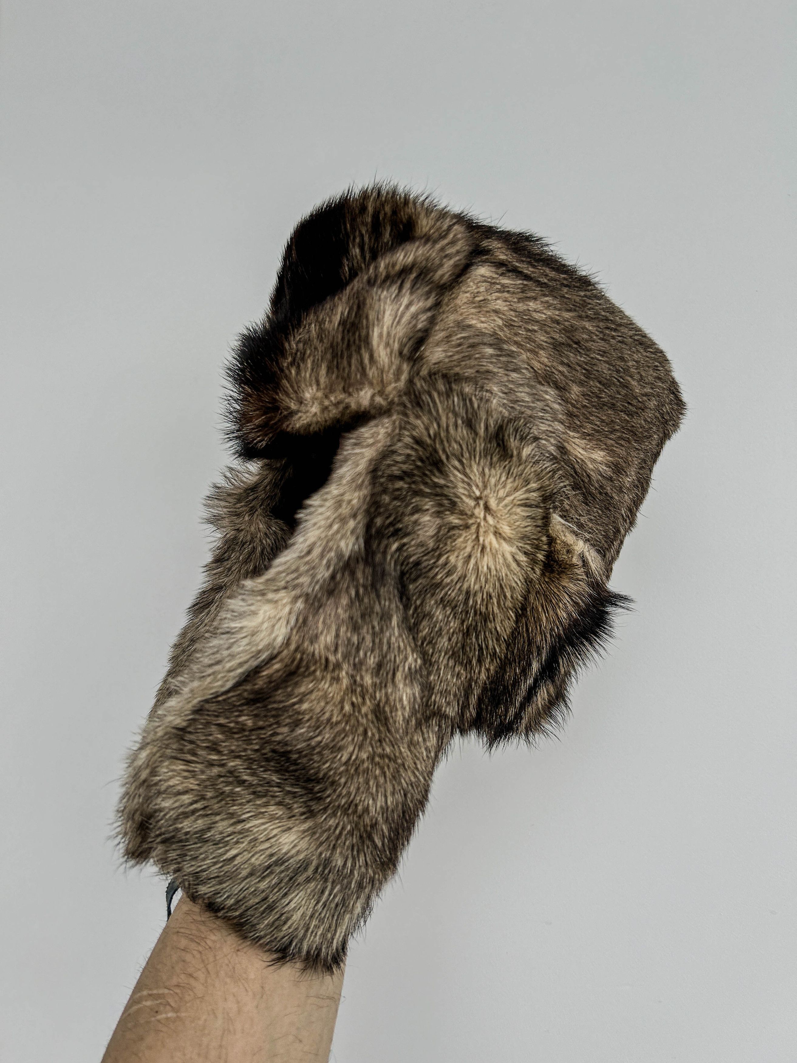 Japanese Brand Vintage 90s Ushanka Beanie Mohair Streetwear Hype American Size ONE SIZE - 2 Thumbnail