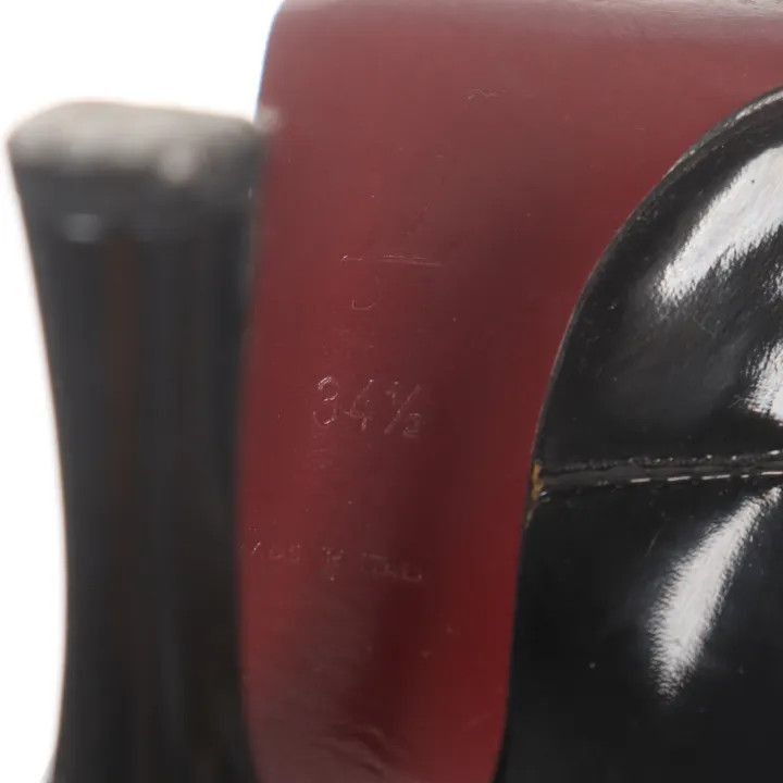 Louis Vuitton Louis Vuitton Black Fur Detail High Heels -2508 Size US 4 / IT 34 - 4 Thumbnail
