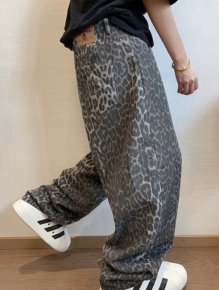 Japanese Brand × Vintage Y2K retro fashion leopard scimitar baggy pants Size US 32 / EU 48 - 3 Thumbnail
